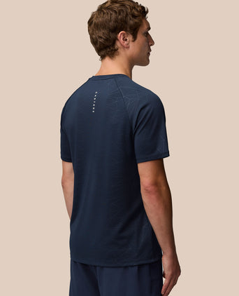 Aop Short Sleeve T-Shirt - Midnight Navy/White