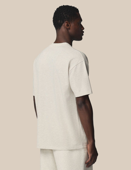 Castore Adapt Cotton Short Sleeve Loose Fit T-Shirt - Oatmeal Marlimages2- The Sports Edit