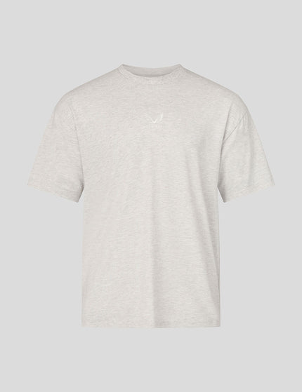 Castore Adapt Cotton Short Sleeve Loose Fit T-Shirt - Oatmeal Marlimages6- The Sports Edit
