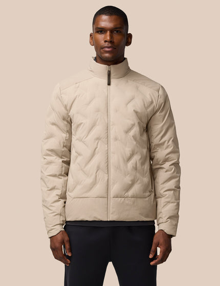 Castore Lightweight Wadded Zip Jacket - Mushroom/Blackimages1- The Sports Edit