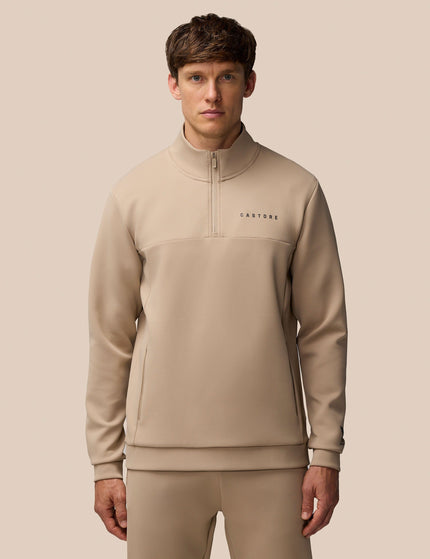 Castore Scuba 1/4 Zip - Mushroom/Gunmetalimage1- The Sports Edit