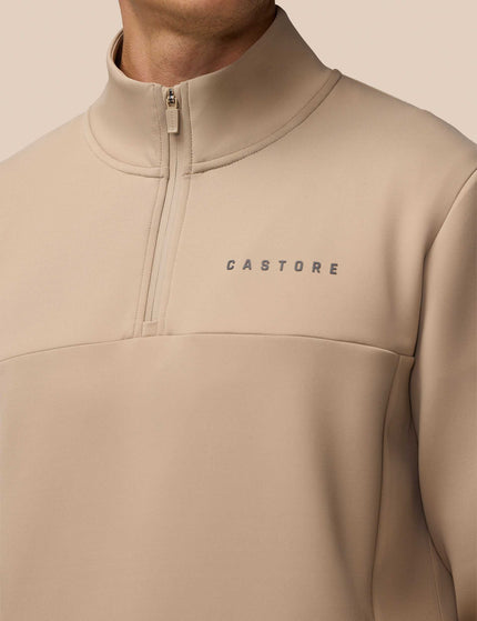 Castore Scuba 1/4 Zip - Mushroom/Gunmetalimage4- The Sports Edit