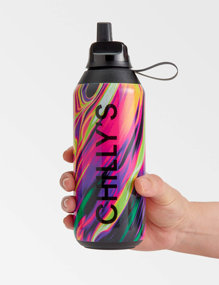 Chilly's Series 2 Flip Water Bottle 500ml - Cosmic Nebulaimage3- The Sports Edit