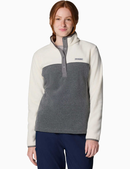 Columbia Benton Springs Half Snap Pullover - City Grey Heather/Chalkimage1- The Sports Edit