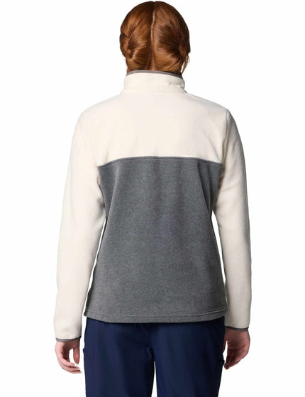 Columbia Benton Springs Half Snap Pullover - City Grey Heather/Chalkimage2- The Sports Edit