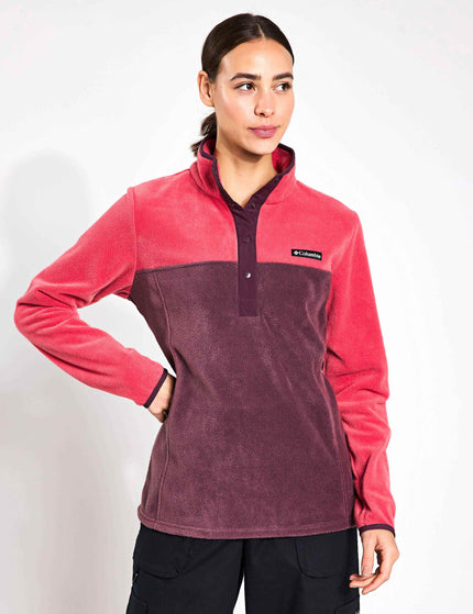 Columbia Benton Springs Half Snap Pullover - Daredevil/Moonvistaimage1- The Sports Edit