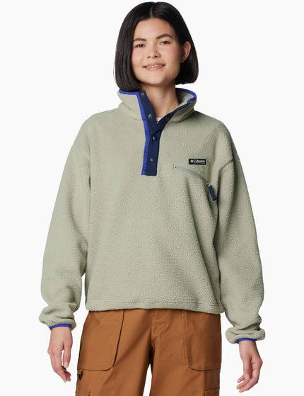 Columbia Helvetia II Cropped Sherpa Half Snap Fleece - Safariimage1- The Sports Edit