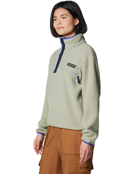 Columbia Helvetia II Cropped Sherpa Half Snap Fleece - Safariimage2- The Sports Edit