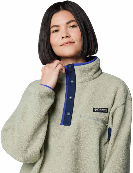 Columbia Helvetia II Cropped Sherpa Half Snap Fleece - Safariimage4- The Sports Edit