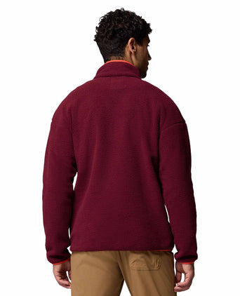 Helvetia 1/2 Snap Fleece - Rich Wine