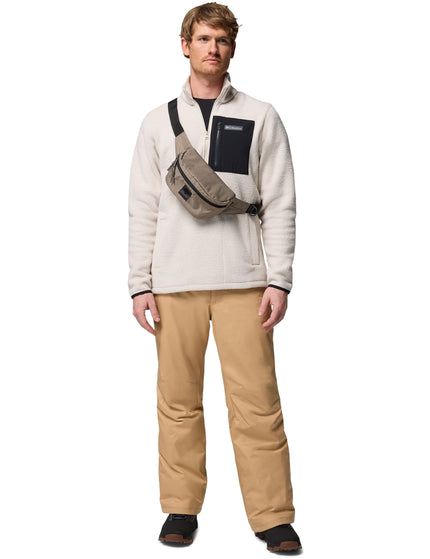 Columbia Jasper Ridge Pebbled 1/2 Zip Fleece - Dark Stone/Blackimages5- The Sports Edit