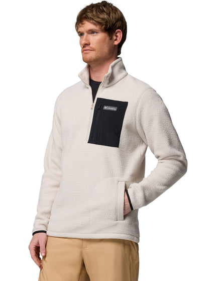 Columbia Jasper Ridge Pebbled 1/2 Zip Fleece - Dark Stone/Blackimages4- The Sports Edit