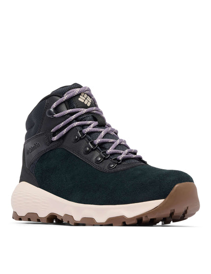 Columbia Newton Wander Waterproof Walking Boot - Black/Granite Purpleimages2- The Sports Edit