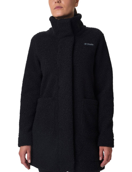 Columbia Panorama Long Sherpa Fleece Jacket - Blackimage1- The Sports Edit