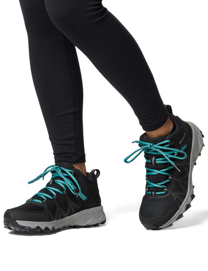 Columbia Peakfreak II Mid Outdry Hiking Shoe - Black/Tealimage8- The Sports Edit
