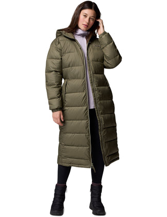 Pike Lake III Long Hooded Puffer Jacket - Stone Green