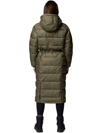 Pike Lake III Long Hooded Puffer Jacket - Stone Green