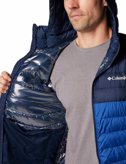 Columbia Powder Lite™ II Hooded Jacket - Mountain Blue, Collegate Navyimages4- The Sports Edit