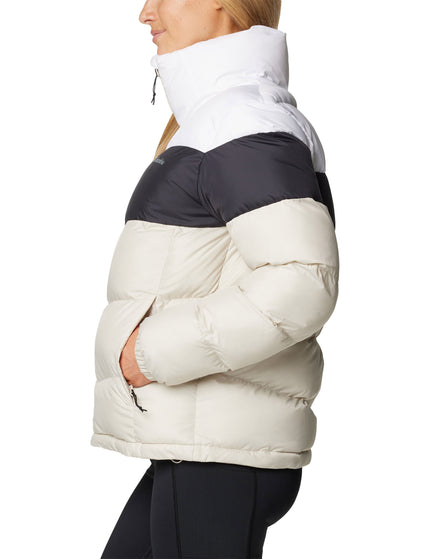 Columbia Puffect II Colourblock Puffer Jacket - Dark Stone/Black/Whiteimage2- The Sports Edit