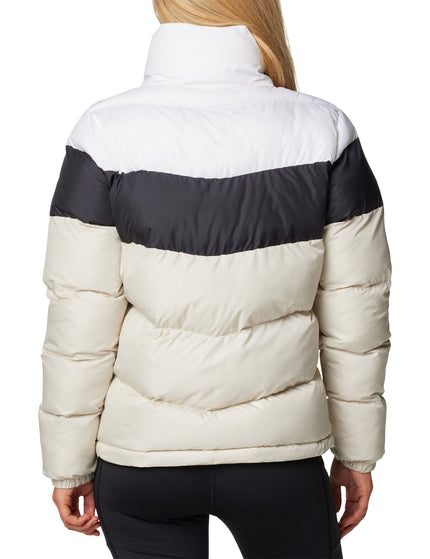 Columbia Puffect II Colourblock Puffer Jacket - Dark Stone/Black/Whiteimage3- The Sports Edit