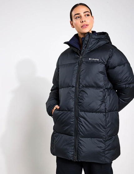 Columbia Puffect II Hooded Mid Puffer Jacket - Blackimage3- The Sports Edit