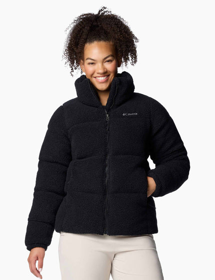 Columbia Puffect Sherpa Puffer Jacket - Blackimage1- The Sports Edit