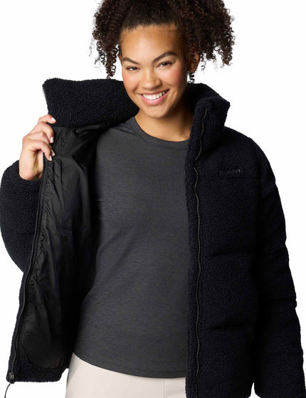 Columbia Puffect Sherpa Puffer Jacket - Blackimage3- The Sports Edit