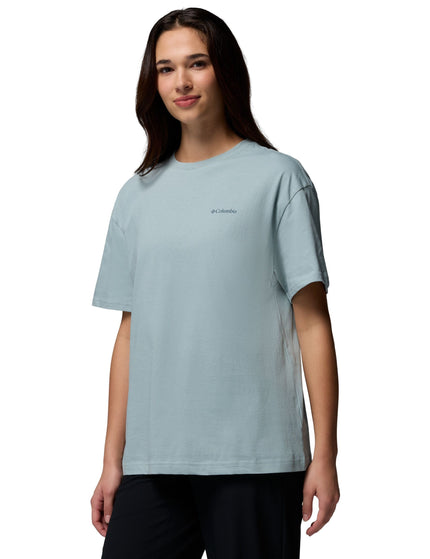 Columbia Rolling Bend Graphic Oversized T-Shirt - Crushed Blue/Floral Grooveimages5- The Sports Edit
