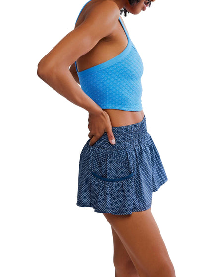 FP Movement Get Your Flirt On Printed Shorts - Summit Frost/Midnight Navyimages2- The Sports Edit