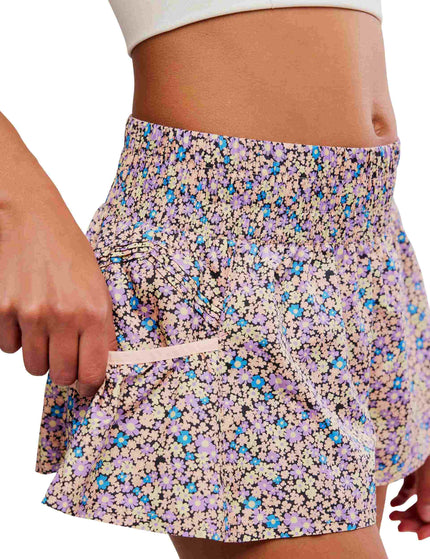 FP Movement Get Your Flirt On Printed Shorts - Ditsy Peach Comboimages4- The Sports Edit