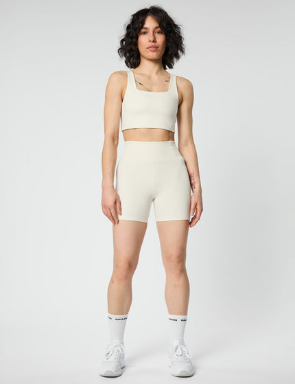 Girlfriend Collective High Waisted Run Short - Ivoryimage8- The Sports Edit
