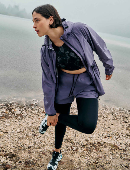 Goodmove 360° Reflective Hooded Sports Jacket - Lilacimages2- The Sports Edit