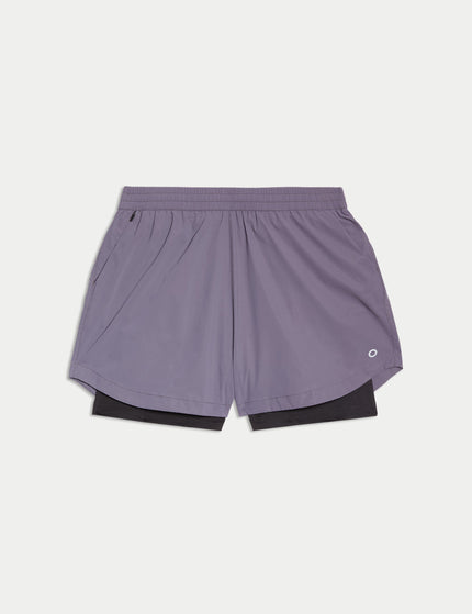 Goodmove 360° Reflective Layered Running Shorts - Lilacimage6- The Sports Edit
