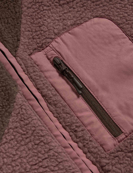 Goodmove Borg Zip Up Funnel Neck Fleece - Dark Chocolateimage7- The Sports Edit