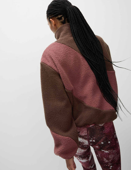 Goodmove Borg Zip Up Funnel Neck Fleece - Dark Chocolateimage2- The Sports Edit