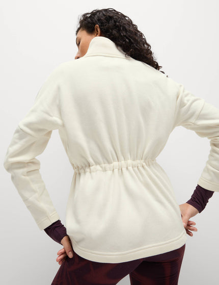 Goodmove Cotton Rich Brushed Funnel Neck Sweatshirt - Ivoryimage2- The Sports Edit