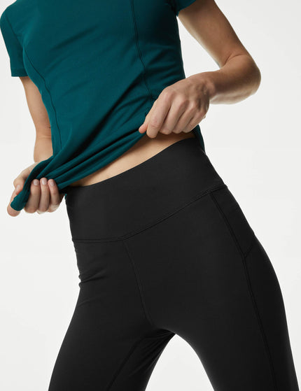 Goodmove Go Move High Waisted 7/8 Gym Leggings - Blackimage3- The Sports Edit