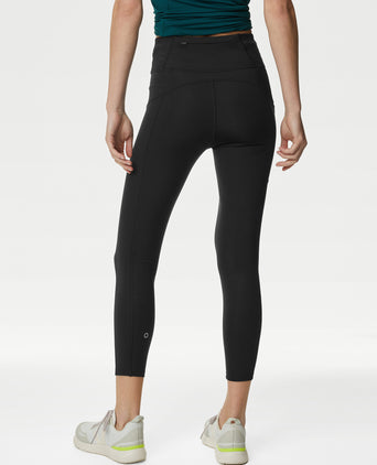 Go Move High Waisted 7/8 Gym Leggings - Black