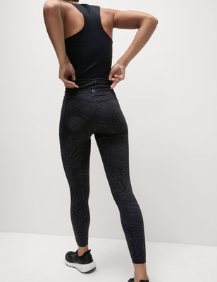 Go Move Reflective Gym Leggings - Black/Silver