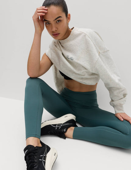 Goodmove Go Train High Waisted Gym Leggings - Smokey Greenimages5- The Sports Edit