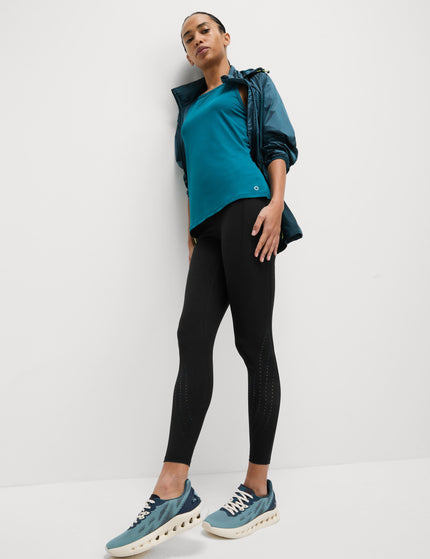 Goodmove Go Train Laser Cut Gym Leggings - Blackimage2- The Sports Edit