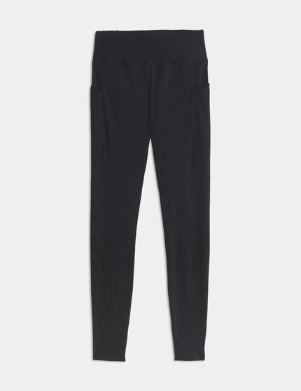 Goodmove Go Train Laser Cut Gym Leggings - Blackimage6- The Sports Edit