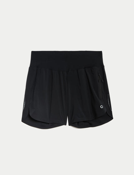 Goodmove High Waisted Sports Shorts - Blackimage6- The Sports Edit