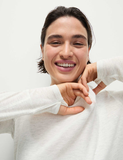 Goodmove Merinotec Crew Neck Walking Top - Ivoryimages3- The Sports Edit