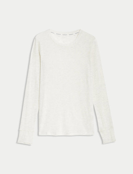 Goodmove Merinotec Crew Neck Walking Top - Ivoryimages8- The Sports Edit