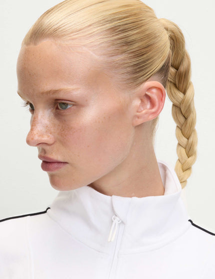 Goodmove Modal Rich Funnel Neck Half Zip Top - Whiteimage3- The Sports Edit