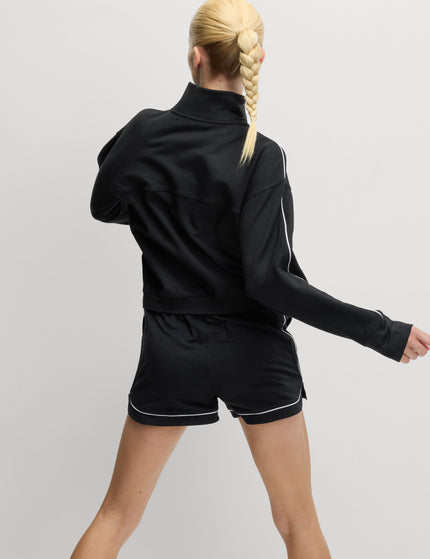Goodmove Modal Rich High Waisted Shorts - Blackimages3- The Sports Edit