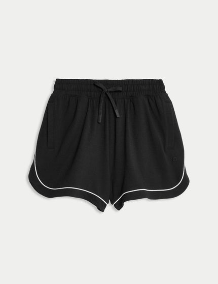 Goodmove Modal Rich High Waisted Shorts - Blackimages6- The Sports Edit
