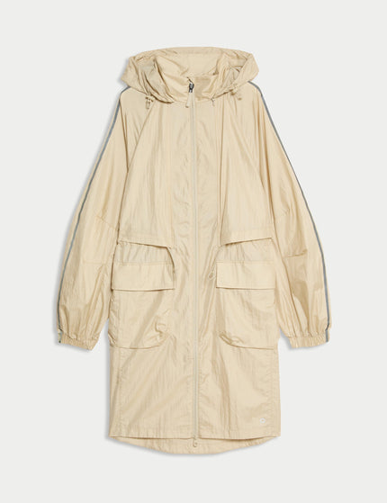 Goodmove Packable Iridescent Hooded Parka with Stormwear - Antique Creamimages8- The Sports Edit