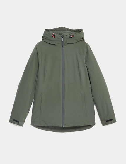 Goodmove Padded Waterproof Hooded Jacket - Dark Oliveimage8- The Sports Edit